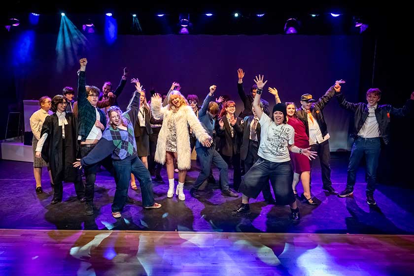 Curtain call sing-along