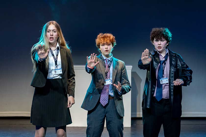 'Hands up, slag, you're going down!'