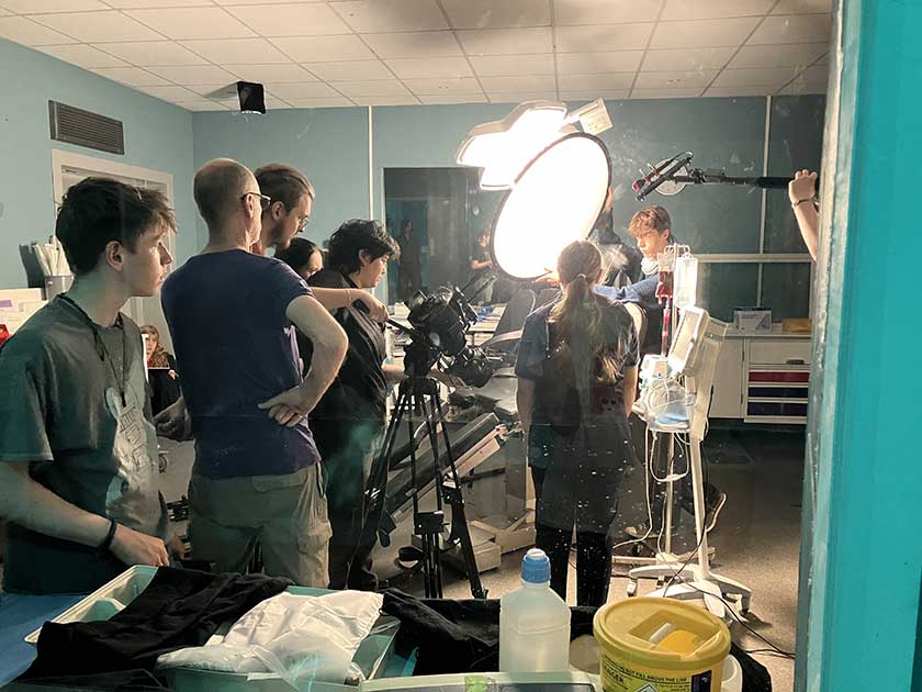 On location at The Hospital Studios