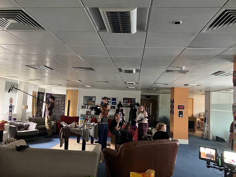 Our set at Export House