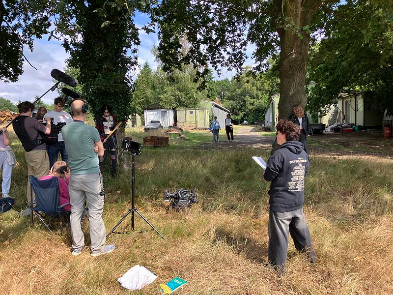 First AD Noah running the set