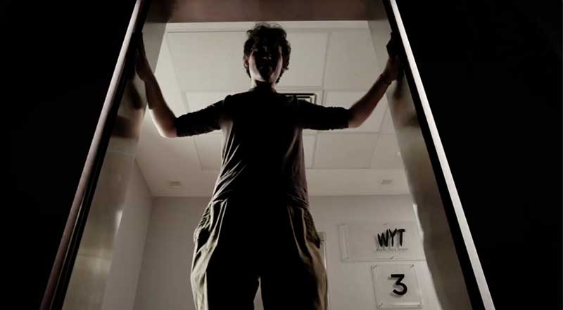 Visual effect of Henry opening the lift doors