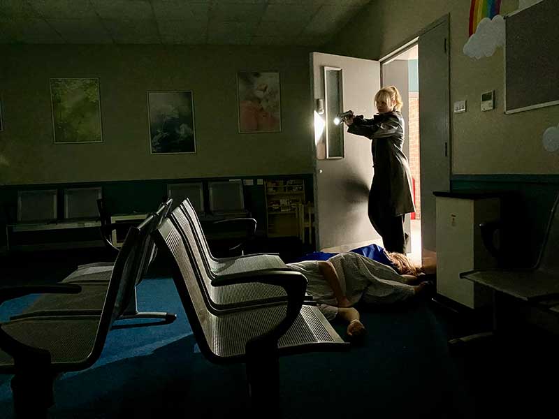 Torchlight shot with Lettie